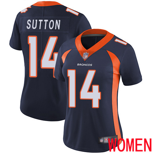 Women Denver Broncos #14 Courtland Sutton Navy Blue Alternate Vapor Untouchable Limited Player Football NFL Jersey
